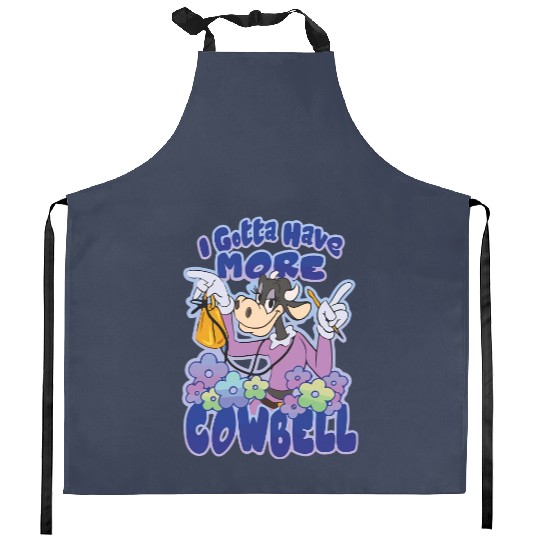 Disney Clarabelle Cow Kitchen Aprons, I Gotta Have More Cowbell Kitchen Aprons, Disney Trip Kitchen Aprons