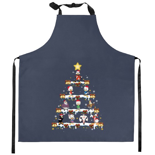 Disney DuckTales Christmas Tree and Lights Kitchen Aprons