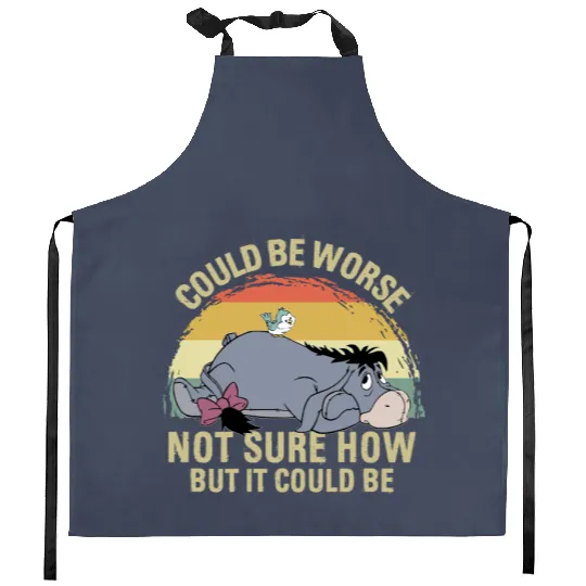 Eeyore Could Be Worse Not Sure How But It Could Be Kitchen Aprons Winnie The Pooh Disney Kitchen Aprons