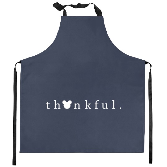 Disney Thankful Kitchen Aprons, Disney Thankful Kitchen Aprons, Mickey Head Thanksgiving Kitchen Aprons
