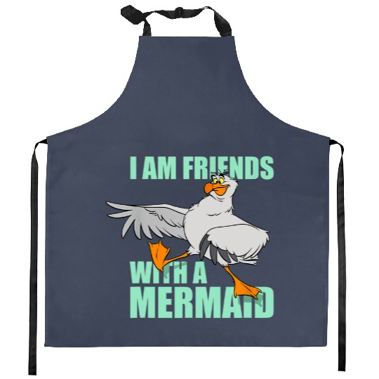 Disney The Little Mermaid Scuttle Friends With A Mermaid Kitchen Aprons, Magic Kingdom Trip