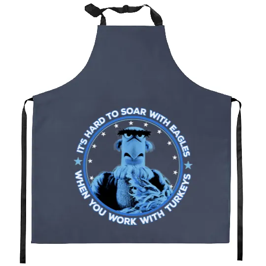Disney The Muppets Sam Eagle When You Work With Turkeys Kitchen Aprons