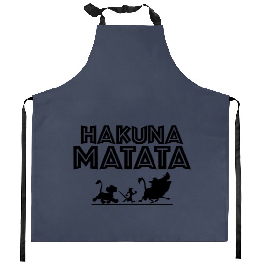 Hakuna Matata Kitchen Aprons, Disney Kitchen Aprons, Lion King Kitchen Aprons, Hakuna Matata Disney Kitchen Aprons