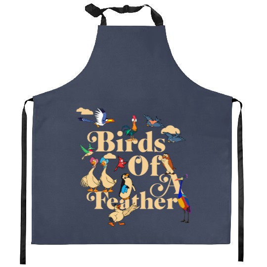 Disney Bird Characters Bird of a Feather Kitchen Aprons, Hei Hei Kevin Zazu Matching Kitchen Aprons
