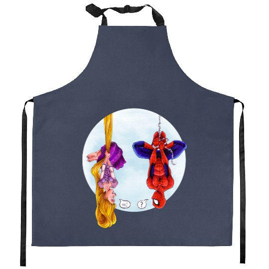 Disney Rapunzel And Marvel Spider-Man Kitchen Aprons, Disney Princess, Fans Gift