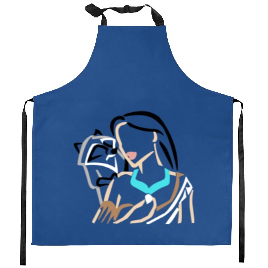 Pocahontas & Meeko embroidered Crewneck, Disney embroidered Kitchen Aprons