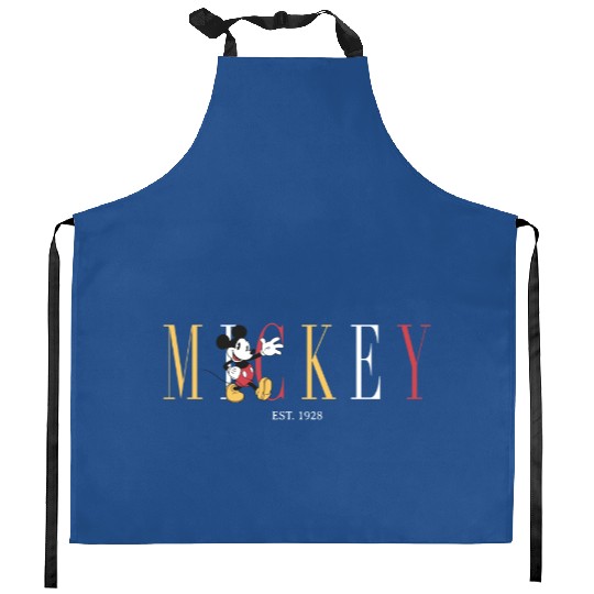 Discover Disney Mickey And Friends Mickey Mouse Est. 1928 Simple Kitchen Aprons