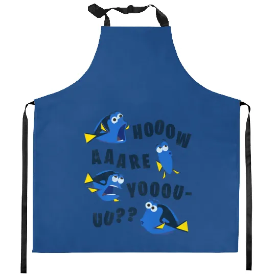 Finding Dory How Are You Kitchen Aprons, Disney Funny Kitchen Aprons, Disneyworld Party