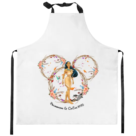 Disney Princess Mickey Head Kitchen Aprons, Pocahontas Kitchen Aprons