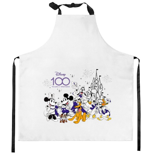 Disney 100th Anniversary Kitchen Aprons, Disney 100th Kitchen Aprons, Disney World Kitchen Aprons
