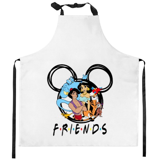 Aladdin Friends Kitchen Aprons, Aladdin Kitchen Aprons, Disney World Kitchen Aprons, Disneyland Kitchen Aprons