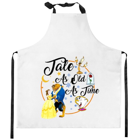 Tale as Old as Time, Beauty and the Beast Kitchen Aprons, Disney Couple Kitchen Aprons,  Family Vacation Kitchen Aprons