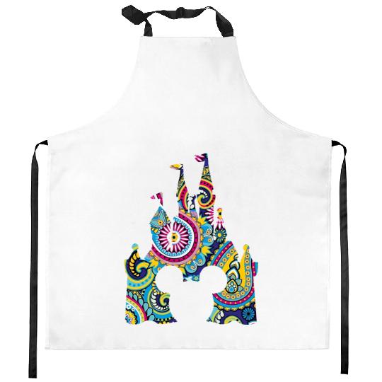 Disney Castle Sublimation Mickey Kitchen Aprons