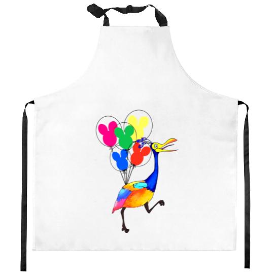 Disney Up Kitchen Aprons, Kevin Up Kitchen Aprons, Up Balloon Kitchen Aprons, Disney Balloon Kitchen Aprons