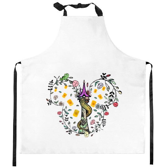 Rapunzel Tower Kitchen Aprons, Tangled Kitchen Aprons, Disney Princess Kitchen Aprons