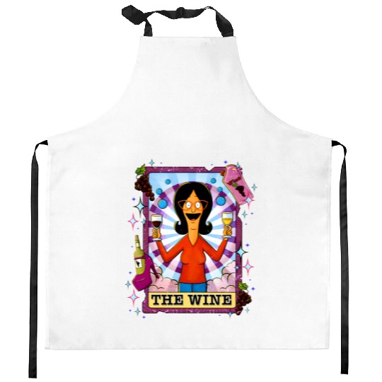 The Wine Linda Belcher Kitchen Aprons Bobs burgers merch