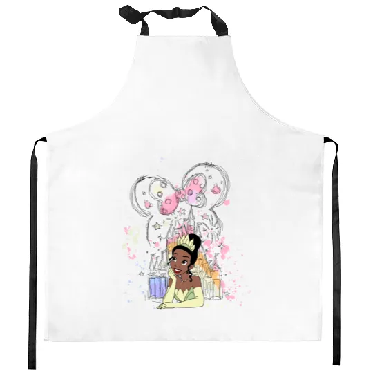 Tiana Disney Kitchen Aprons, Tiana Kitchen Aprons, Tiana Princess Kitchen Aprons, Cute Tiana Kitchen Aprons
