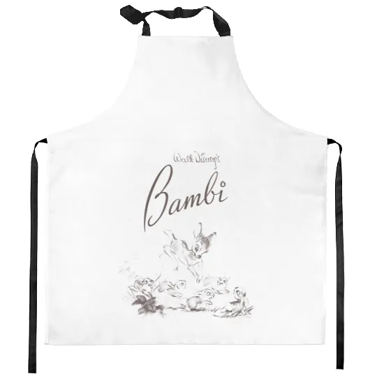 Vintage Bambi and Friends Kitchen Aprons, Disney Bambi Kitchen Aprons, Disneyland Kitchen Aprons