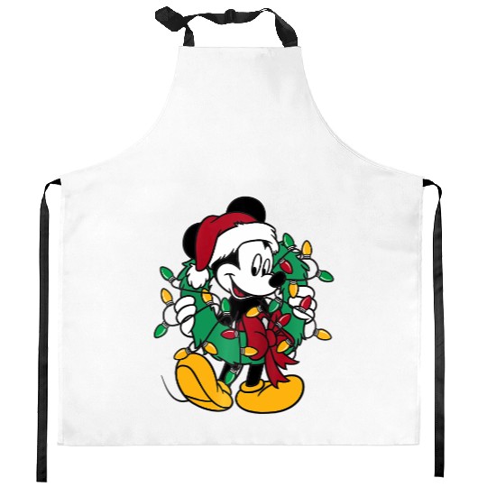 Disney Mickey Mouse Lights Raglan Baseball Kitchen Aprons Kitchen Aprons