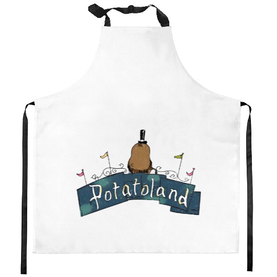 Potatoland Kitchen Aprons, Disney Women's Kitchen Aprons, Magic Kingdom Kitchen Aprons E0837