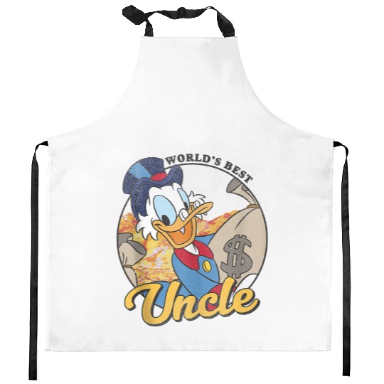 Disneys Ducktales Scrooge Mcduck World's Best Uncle Kitchen Aprons