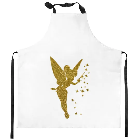 Tinkerbell Kitchen Aprons, Tinkerbell Glitter Kitchen Aprons, Peter Pan Kitchen Aprons, Fairy Kitchen Aprons, Disney Kitchen Aprons