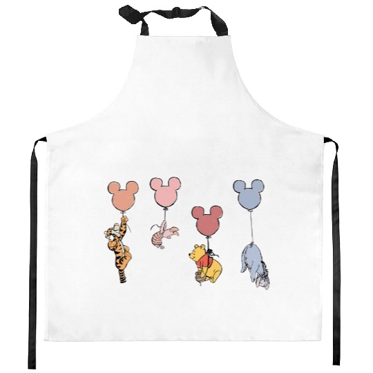 Disney Winnie the Pooh Kitchen Aprons, Pooh Bear Kitchen Aprons