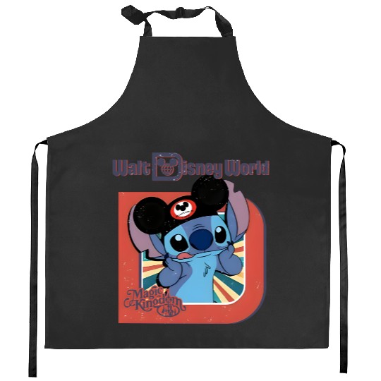 Disney Magic Kingdom Stitch Kitchen Aprons, Disney Lilo & Stitch Kitchen Aprons