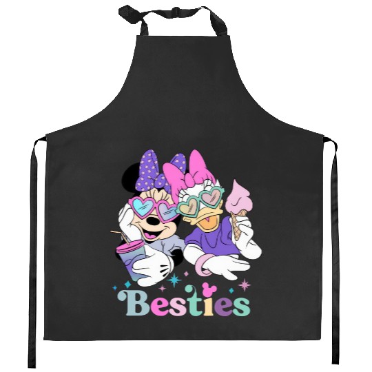 Disney with my Bestie Kitchen Aprons, Disney Kitchen Aprons, Minnie and Daisy Kitchen Aprons, Disneyland Kitchen Aprons, Friends Kitchen Aprons, Besties Kitchen Aprons, Disney Trip Kitchen Aprons