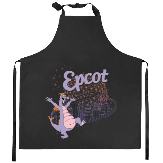Epcot Figment Kitchen Aprons, Disney Figment Kitchen Aprons, Figment Est 1983 Kitchen Aprons