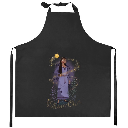Asha Princess  And Star Shine On Kitchen Aprons, Disney Wish