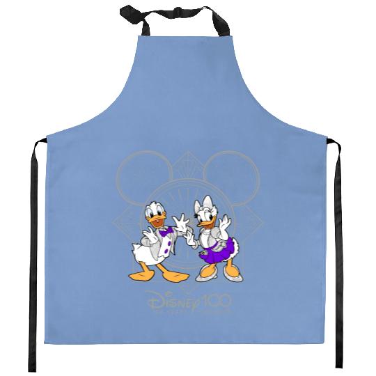 Disney 100 Years of Wonder Kitchen Aprons, Donald And Daisy Duck Kitchen Aprons