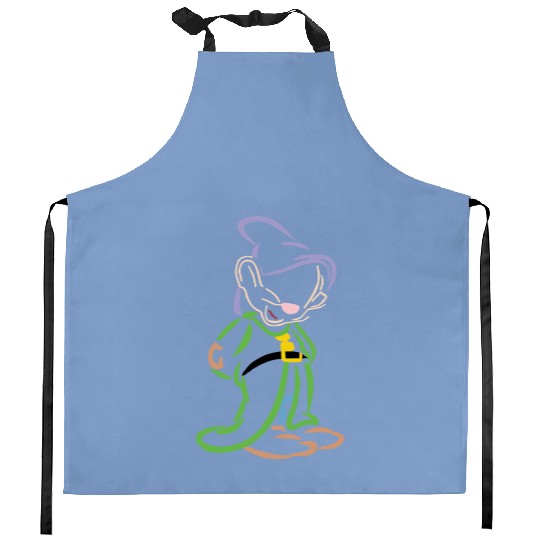 Dopey Embroidered Crewneck Crew, Disney embroidered Kitchen Aprons, Disney Snow White Kitchen Aprons, Disney Crew, Disney Crewneck