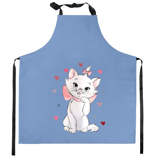 Disney Marie Cat Heart Kitchen Aprons, Disney The Aristocats Kitchen Aprons