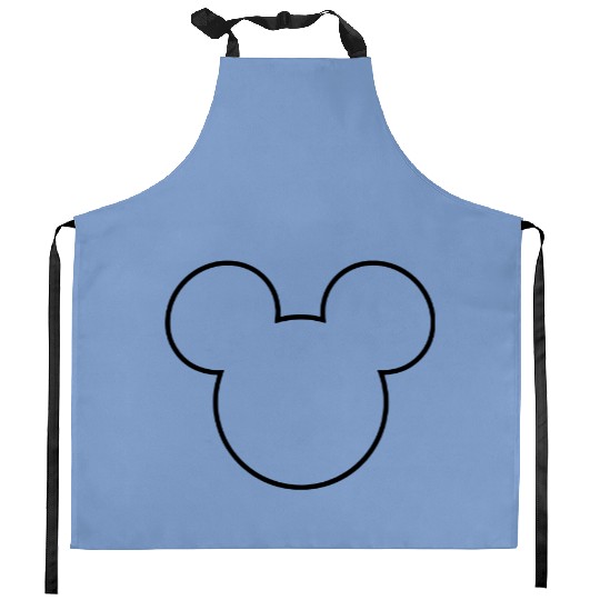 Mickey outline Kitchen Aprons, Disney Kitchen Aprons, Mickey Mouse Kitchen Aprons