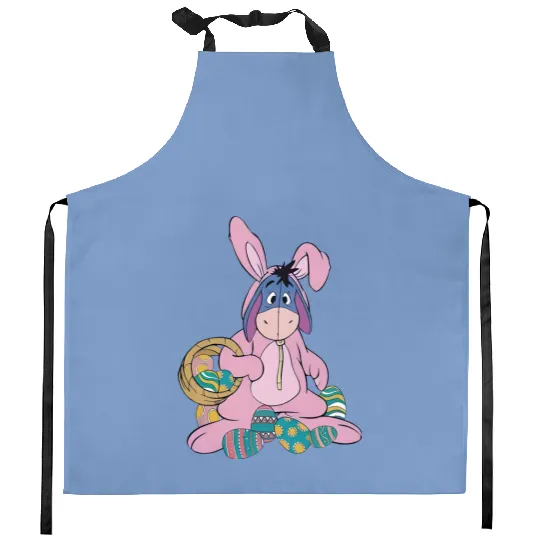 Easter Eeyore Bunny Kitchen Aprons, Winnie the Pooh Easter Kitchen Aprons, Disney Eeyore Easter Kitchen Aprons, Easter Eggs Kitchen Aprons, Easter Rabbit Kitchen Aprons