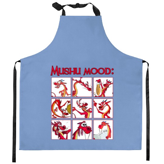 Retro Disney Mulan Mushu Mood  Kitchen Aprons