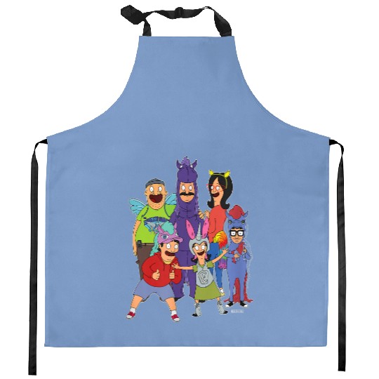 Bobs Burgers Equestranauts Family Photo Kitchen Aprons