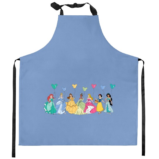 Disney Princess Balloon Kitchen Aprons, Princess Squad Kitchen Aprons