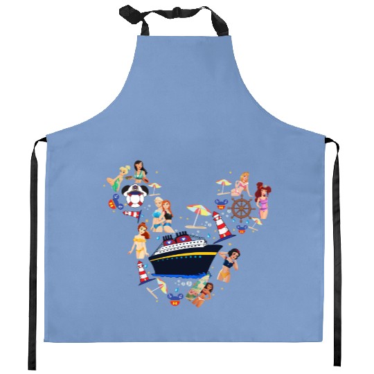 Disney Cruise Princess Kitchen Aprons, Magical Cruisin Princess Kitchen Aprons