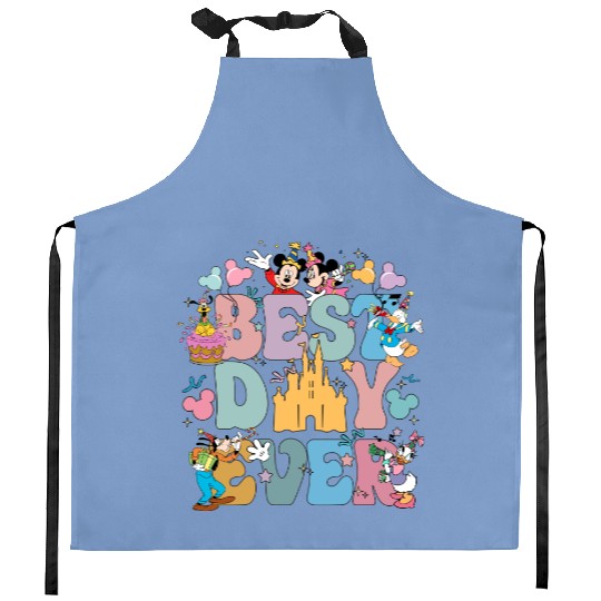 Disney Best Day Ever  Color Kitchen Aprons, Disney Family Kitchen Aprons, Disney