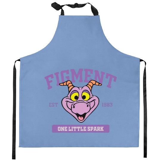 Disney Figment Kitchen Aprons, Epcot Figment Kitchen Aprons, Figment Est 1983 Kitchen Aprons