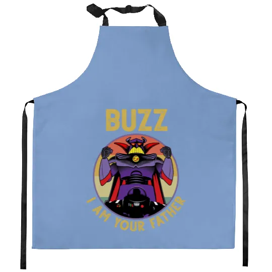I Am Your Father Buzz Vintage Kitchen Aprons Buzz Lightyear Kitchen Aprons, Toy Story Disney, Father's Day Kitchen Aprons