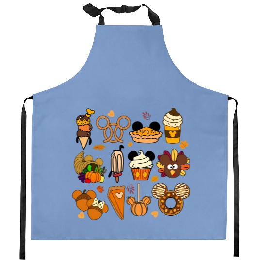 Disney Snacks Kitchen Aprons, Disney Life Kitchen Aprons, Disney Food n Drink, Mickey Waffle Kitchen Aprons