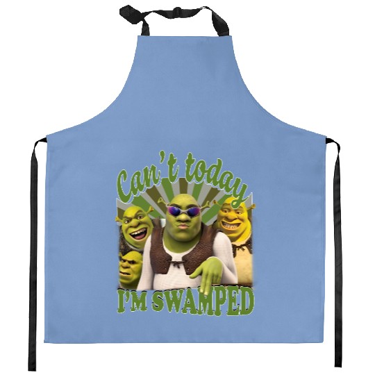 Can't Today I'm Swamped Kitchen Aprons, Shrek Kitchen Aprons, Disney Fi.ona Princess Kitchen Aprons