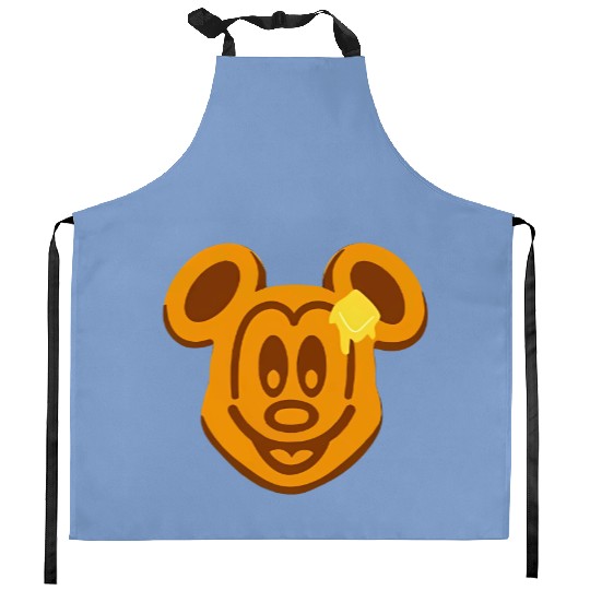 Mickey Mouse Waffle Kitchen Aprons, Disney Food Kitchen Aprons, Adult Disney Kitchen Aprons