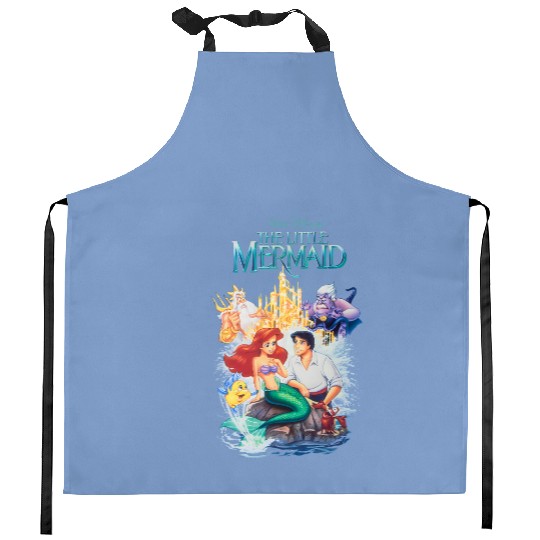 Vintage Disney The Little Mermaid Kitchen Aprons, Disney Retro