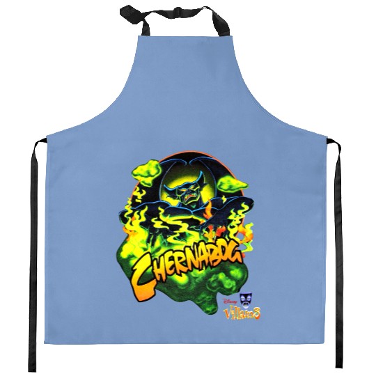 Vintage Chernabog Mickey's House Of Villain Disney Kitchen Aprons