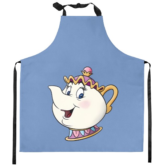 Mrs. Potts Kitchen Aprons, Chip Kitchen Aprons, Beauty And The Beast Kitchen Aprons, Enchanted Rose Kitchen Aprons, Disneyland Kitchen Aprons, Disney World Kitchen Aprons