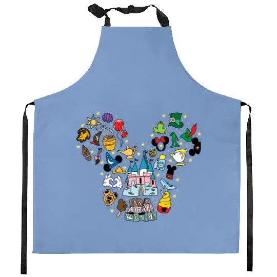 It's A Small World Kitchen Aprons, Disney World Kitchen Aprons